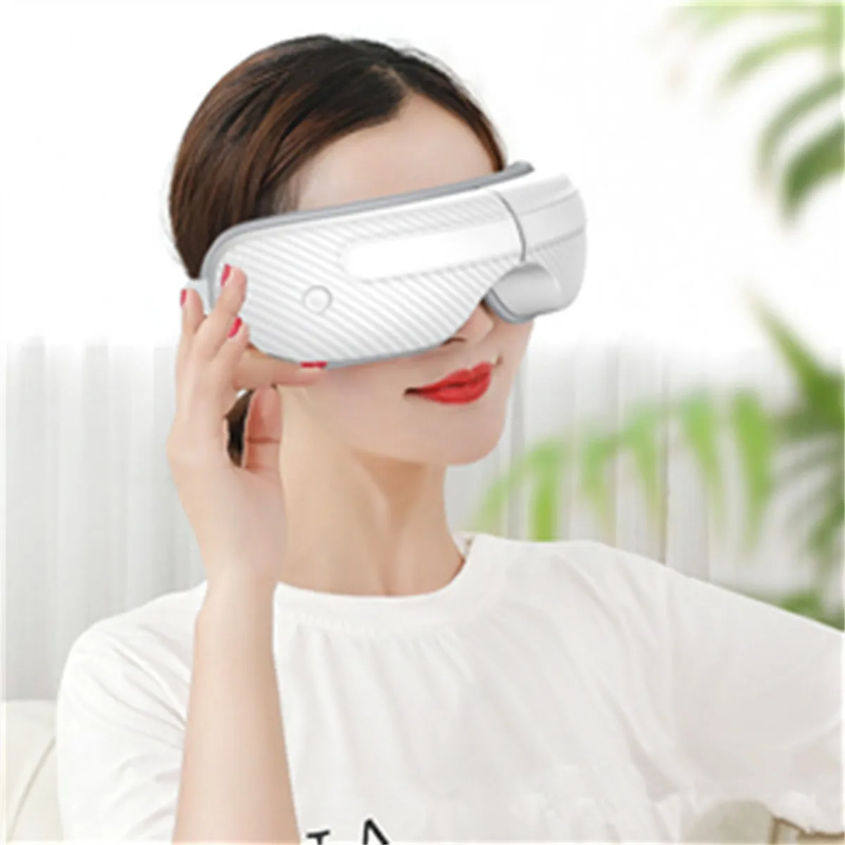 

Students Smart USB Rechargeable Electric Eye Massager Air Pressure Hot Compress Massage Glasses Foldable Music Eyes Massage