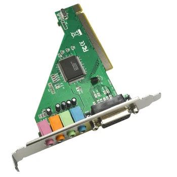 

4.1CH CMI8738 Desktop PC Components Audio Card HIFI DLS PCI Port Chipset Internal Practical Electronic Computer With Driver CD