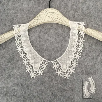 

New arrive White Embroidery Applique Lace Collar DIY Hollow out Sewing Lace Fabric Neckline Clothing Accessories Hot sale YL1838