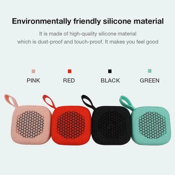 

Portable Bluetooth Speaker Wireless Mini Bluetooth Small Square Stereo Speaker with Portable Lanyard VDX99