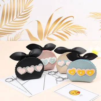 

Cute Silicone Coin Purse Cartoon Zipper Storage Key Case Round Children Coin Purse Headset Bag