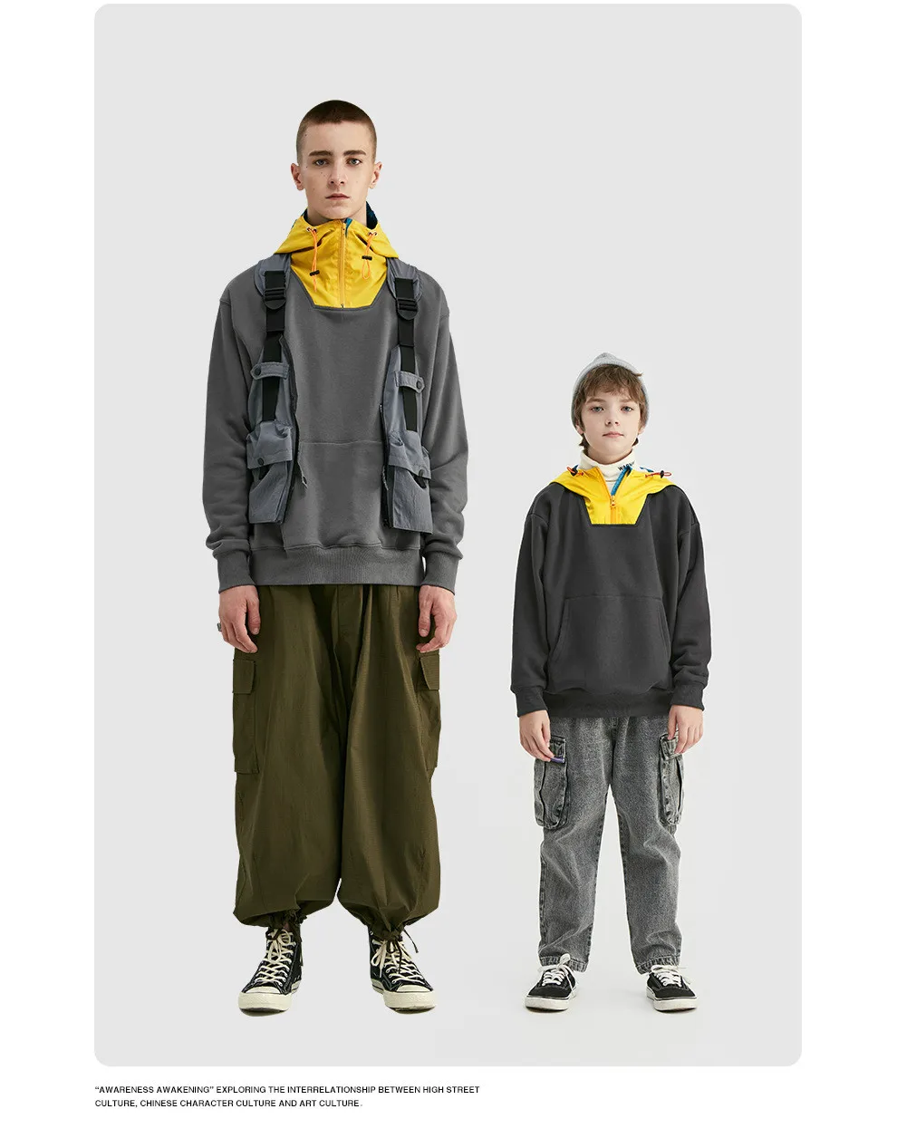 Ouyang& Ivan/Детский свитер с капюшоном; Новинка; Модный зимний ветрозащитный цветной свитер с капюшоном в стиле пэчворк; теплый хлопковый топ для мальчиков и девочек