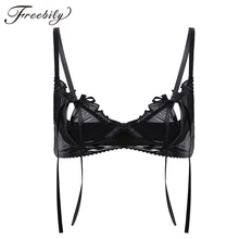 Женские бикини-топы Wetlook из лакированной кожи, раздельные чашечки с косточками, без подкладки, купальный костюм, купальник, бикини-бюстгальтер