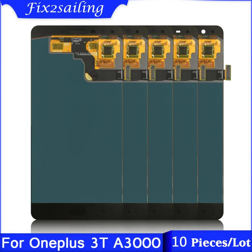 

10 Pieces/Lot For Oneplus 3 3T A3000 A3003 LCD Display + Touch Screen 5.5inch LCD