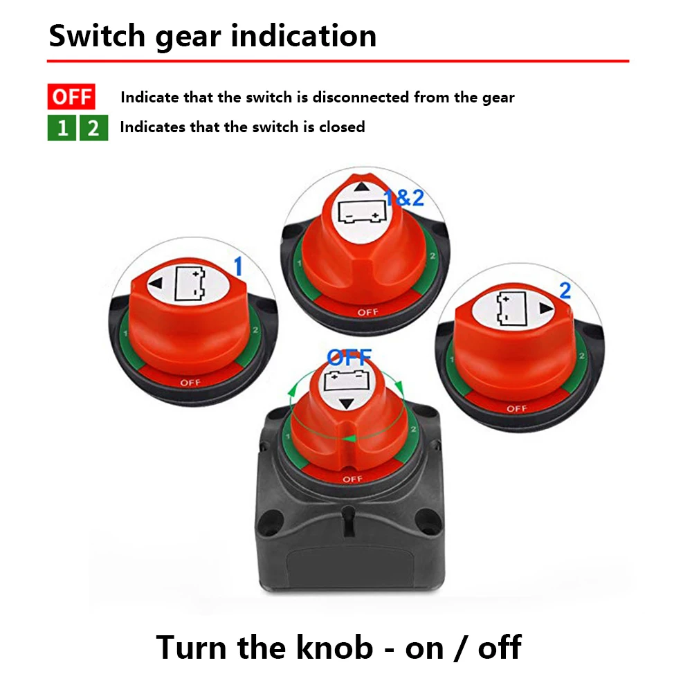 300A главный выключатель Аккумуляторный выключатель автомобильный отключаемый изолятор Переключатель грузовик/яхта Переключатель ВКЛ/ВЫКЛ