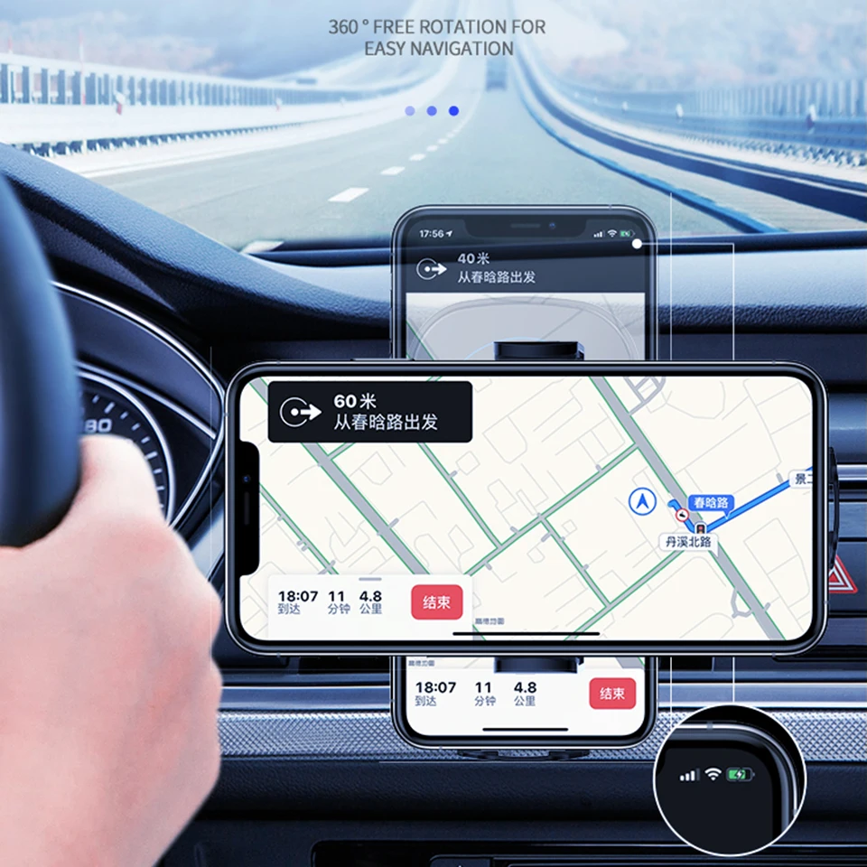 Автомобильное зарядное устройство Sumitap 10 Вт QI быстрая зарядка автомобильный