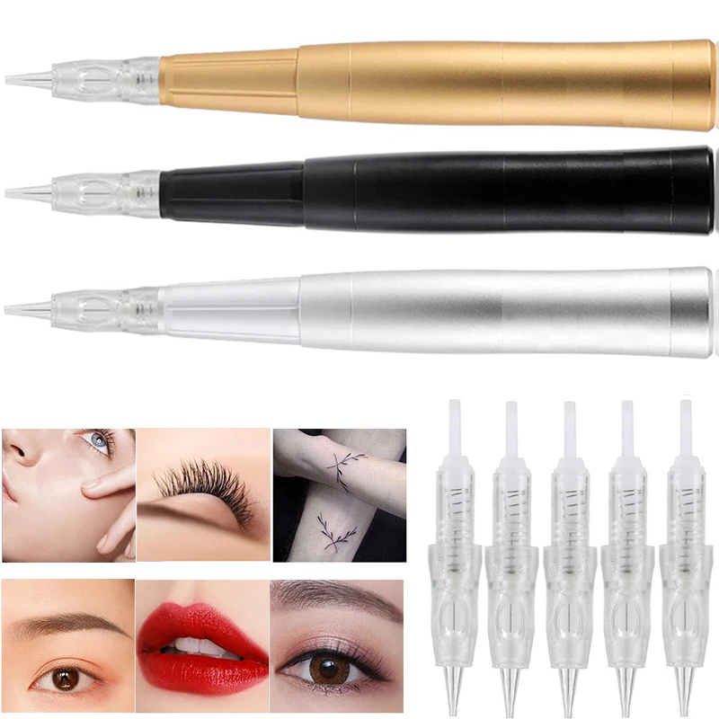 Portable Wireless Micropigmentation Cosmetic Make Up Machine Eyebrow Tattoo Pen Permanent Makeup Machine Pen for Lips Eyeliner