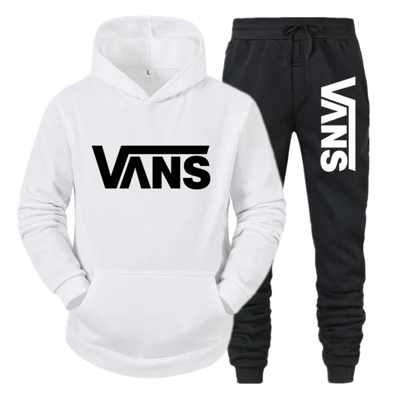 

2020 autumn and winter new casual men's Hoodie Hoodie hoodie matching color hoodie print men's pullover set