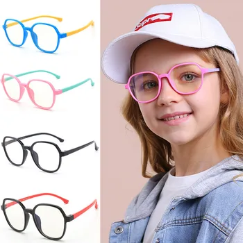 

Anti-Blue Light Glasseses For Kids 9 Colors Popular Boby Girls Eye Protection Anti-Ultraviolet Flat Mirror For Gaming Computer