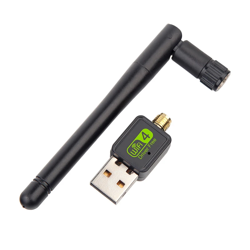 Creacube свободный привод с USB Wifi адаптер 150 Мбит/с Antena Wi-Fi USB адаптер ключ беспроводной сети картоприемник Wifi LAN Ethernet - Цвет: With 2DBi Antenna