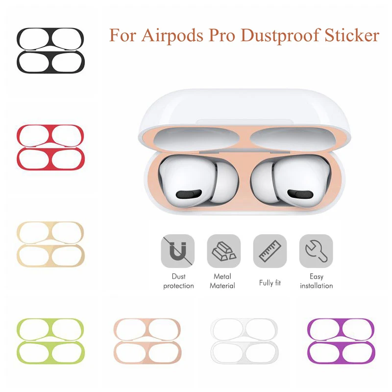 Пылезащитная Наклейка защитная крышка для Apple AirPods Pro Чехол беспроводные наушники