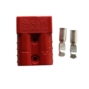 

1PC Red Battery Connector Plug 50 Amp Plug And Contacts