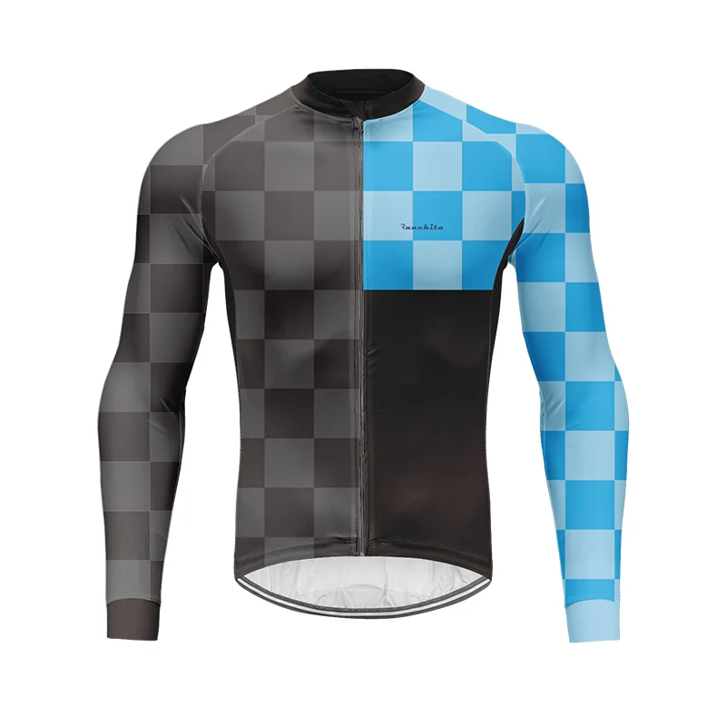New Mens Cycling Long Sleeve Jersey Bike Tops Clothing Shirts Polyester Pro
