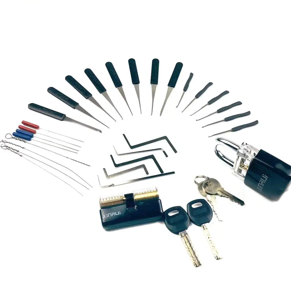 Слесарный инструмент слесарный набор сломанный ключ экстрактор с прозрачными замками Для профессионального обучения слесаря и практики мастерства