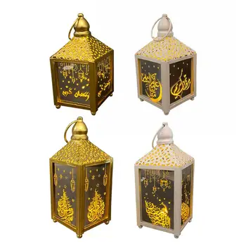 

Ramadan Lantern with LED Decorative Hanging Lantern for Home