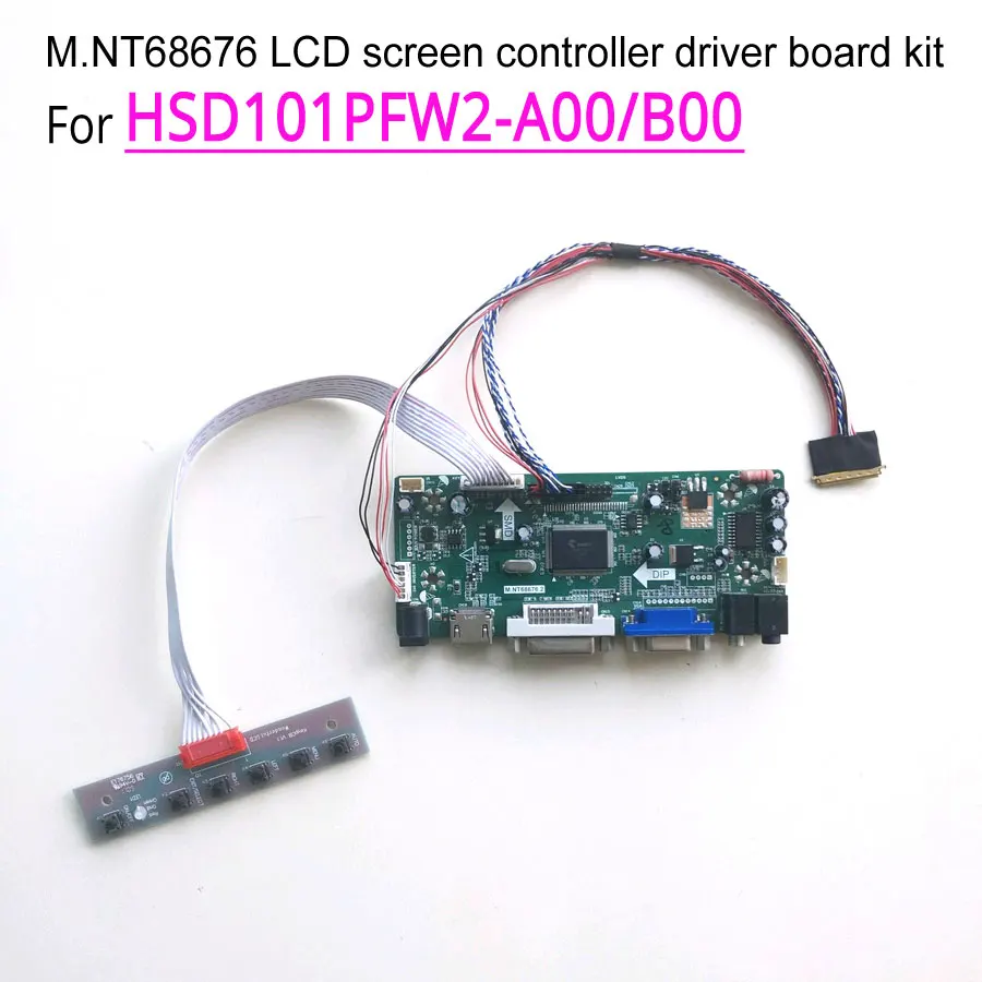 Для HSD101PFW2-B00/A00/A01/A02 VGA HDMI DVI 1024*600 светодиодный ноутбук ПК М. NT68676 дисплейный