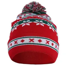 Зимняя мужская и женская Милая Рождественская Снежинка шапочка вязаная Лыжная Шапка Осень Зима Санта-Снежинка вязаный свитер шапка креативный