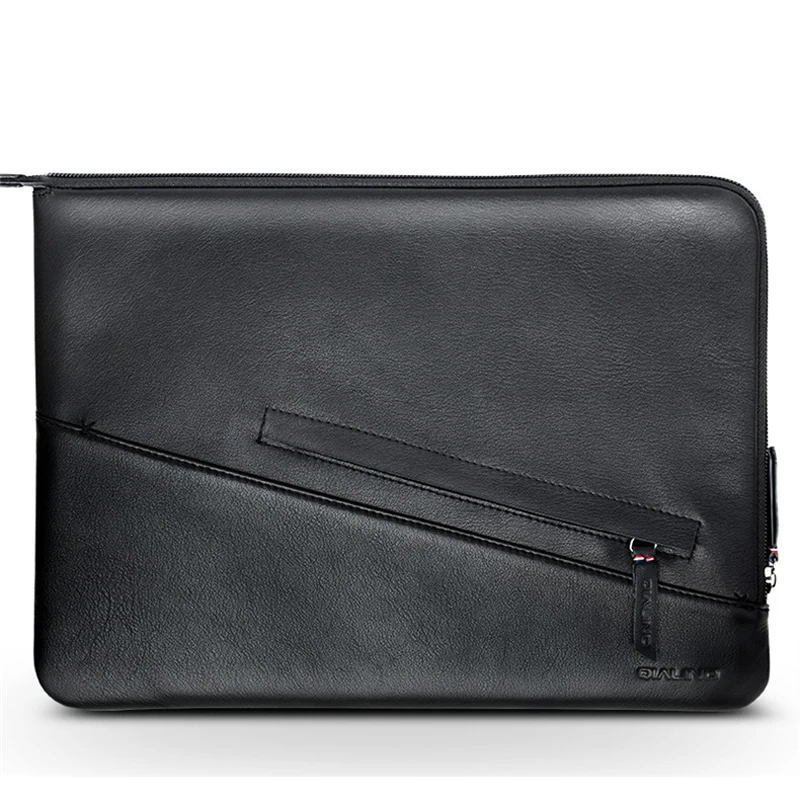 

For ipad Pro 9.7"~12.9'' Genuine Leather Clutch Bag Real Natural Cowhide Sleeve Case Shockproof Laptop Tablet Pouch