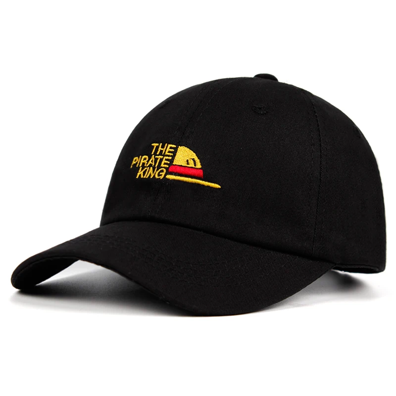 Baseball Cap The Pirate King dad hat One Piece Luffy 100% Cotton embroidery Snapback Unisex outdoor fashion leisure