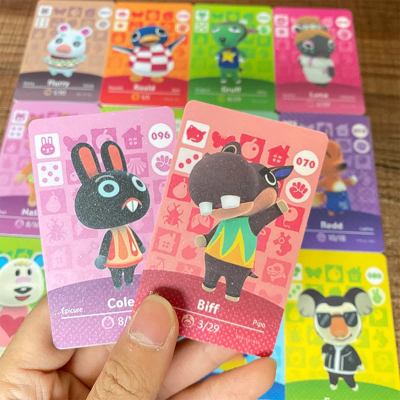 New (001 to 100) Animal Crossing Card Amiibo locks nfc Card Work for NS Games Series 1