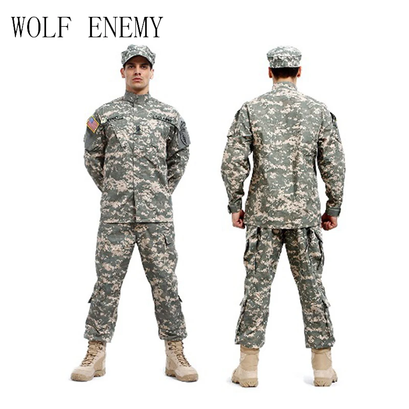 New US Army Navy BDU CP Multicam Camouflage Suit Military Uniform Tactical Combat Airsoft Farda Only Jacket & Pants
