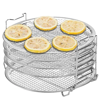 

Stand for Ninja Foodi Pressure Cooker and Air Fryer, Food Grade Stainless Steel Dehydrator Rack, 1 Pack/Set, 6.5 8 Qt