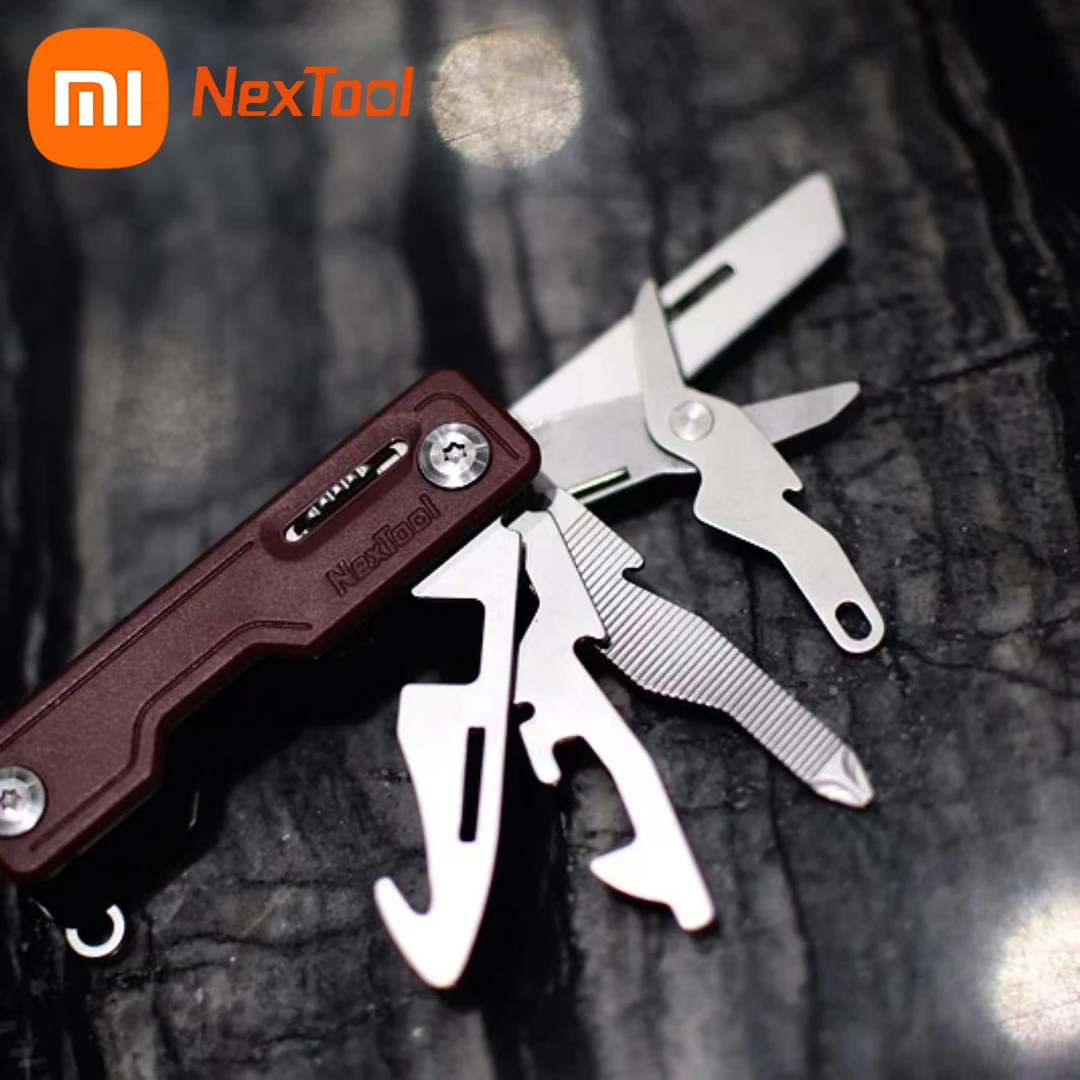 Многофункциональный разборный нож Xiaomi Mi Nextool 10 в 1 ножницы отвертка складной