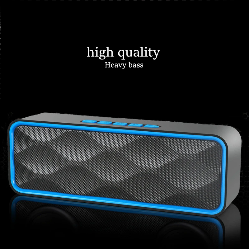 Портативный беспроводной мини bluetooth динамик объемная стереоколонка 3D для музыки