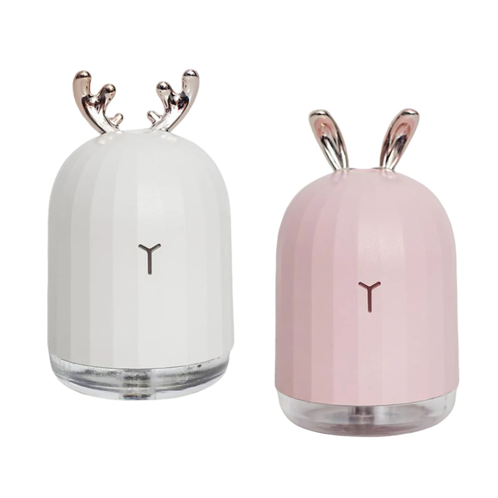 USB Air Humidifier Purifier LED Aroma Essential Oil Diffuser Home Office LED Light Humidifier Aroma Essential Oil Mist Maker