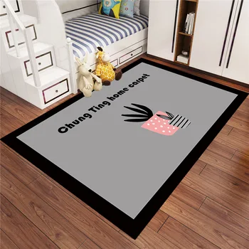 

Living Room kids Carpet Fresh Sofa Carpet Floor Cartoon Fresh Style Cotton Decoration Decorative Mat European style
