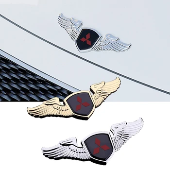 

Car Styling Metal Chromed Emblem Sticker Front Logo For Mitsubishi L200 Pajero RALLIART ASX Lancer 9 10 Outlander Eclipse Badge