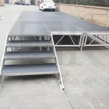 3m x 6m RK Adjustable Height 0.8m~1.0m~1.2m Aluminum Stage, Modular Stage Platform, Portable Aluminum Stage