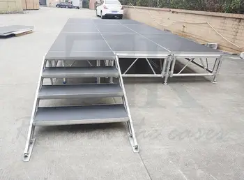 

3m x 6m RK Adjustable Height 0.8m~1.0m~1.2m Aluminum Stage, Modular Stage Platform, Portable Aluminum Stage