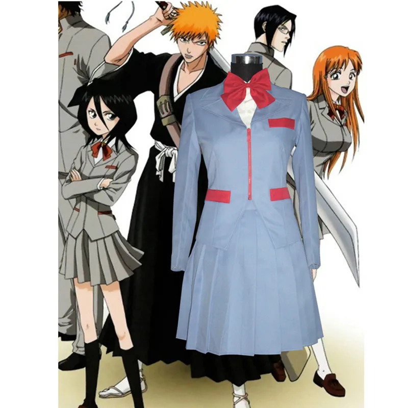 

Bleach Kuchiki Rukia School Uniform Cosplay Costume.