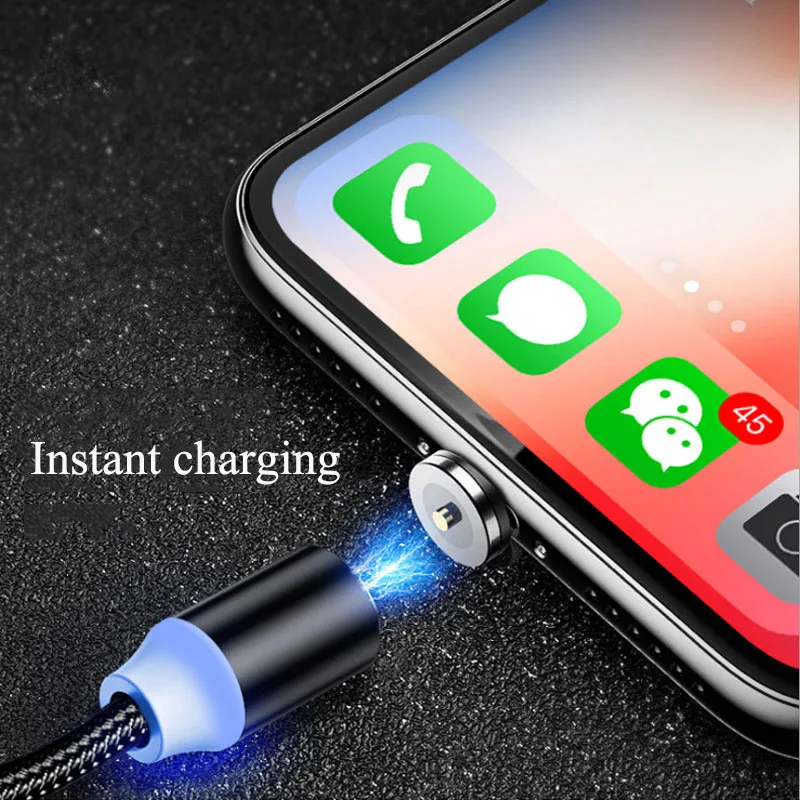 1 м 2 м Магнитный кабель Micro usb type C кабель для iPhone 11 Pro Max samsung A50 A70 huawei P30 P20 Lite Pro Линия быстрой зарядки