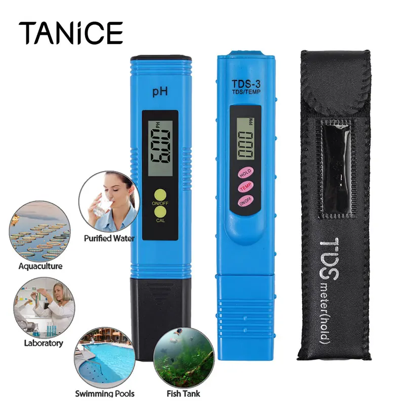 TANiCE 0 00 14.00PH измеритель PH тестовый er ручка + 999PPM TDS метр с ЖК дисплеем для напитков