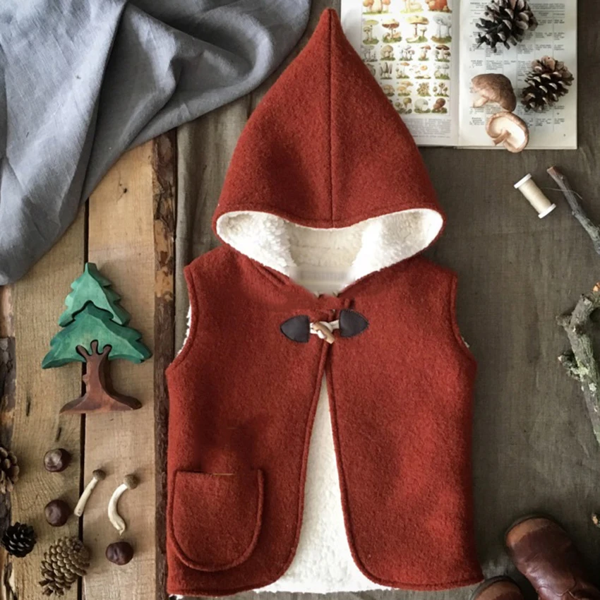 Vest 2 BoBomoon-KS/Коллекция года, куртки для девочек Одежда для маленьких девочек на День Благодарения Одежда для мальчиков на первое Рождество куртка для девочек пальто для мальчиков - Цвет: Vest 2