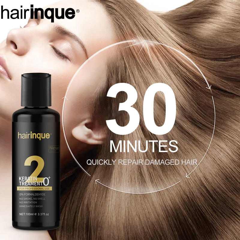 HAIRINQUE 100 мл 0% формальдегид Кератиновое лечение без запаха дыма раздражения