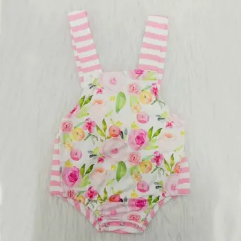 

Cute Newborn Infant Baby Girls Rompers Summer Sleeveless Flower Baby Girls Clothing Jumpsuit Playsuit Bodysuits