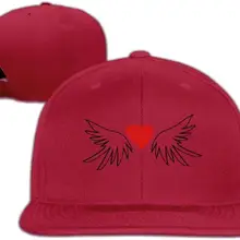 Унисекс свободный крой простая Кепка крылья сердца