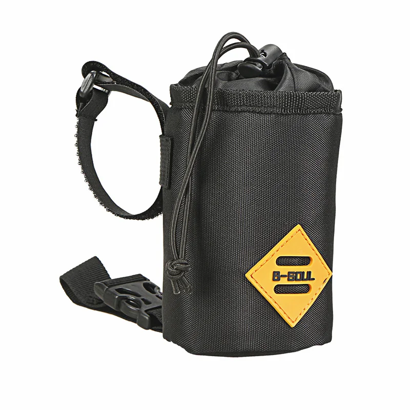 

Bicycle Water Bottle Holder Pouch Bike Head Insulated Cooler Kettle Bag Black Quick Release Designed For 12-17cm Bottle