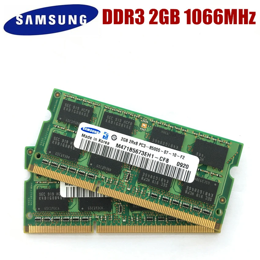 Hynix DDR3 2GB 2048MB PC3-8500S 1066MHz Sodimm Laptop Memory DRAM 204pin Notebook 