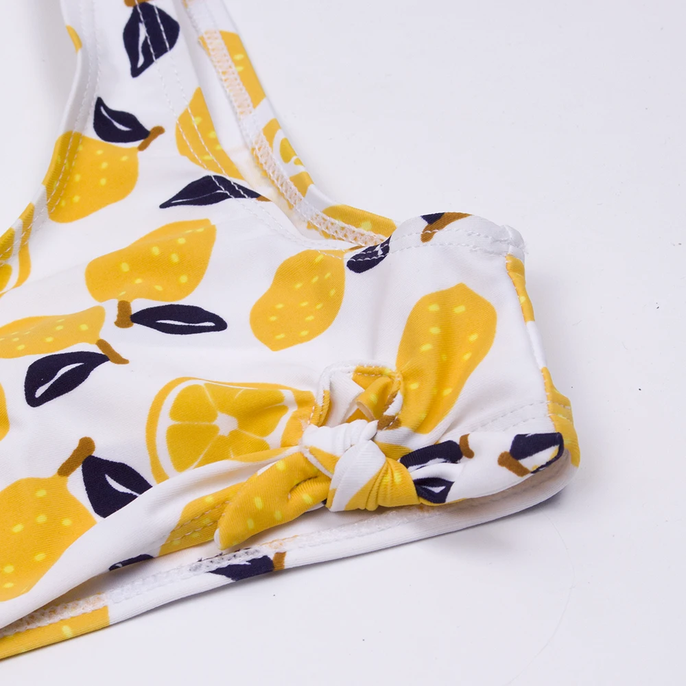 Girls Kids Bikinis Print Two-Pieces Swimming Suit Ruffle Children Swimwear 311