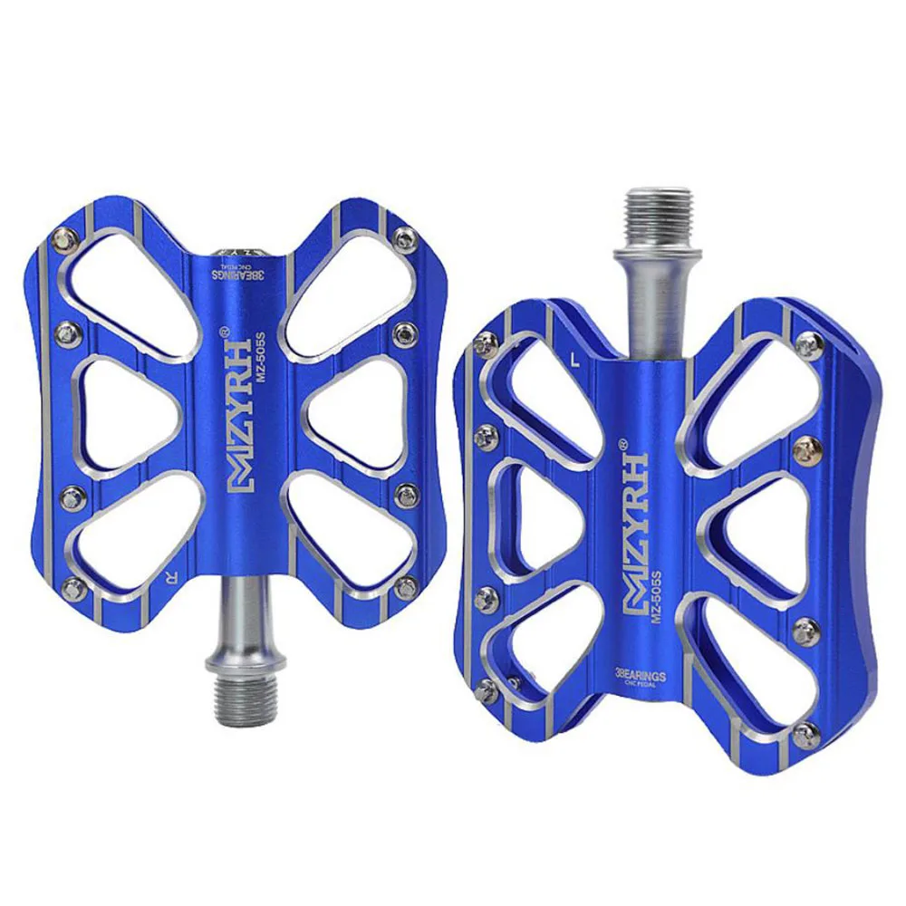 blue MTB дорожный велосипед ультралегкие педали для велосипеда из алюминиевого сплава для верховой езды запчасти, Подшипник педали велосипеда mtb Аксессуары запчасти для велосипедов - Цвет: blue
