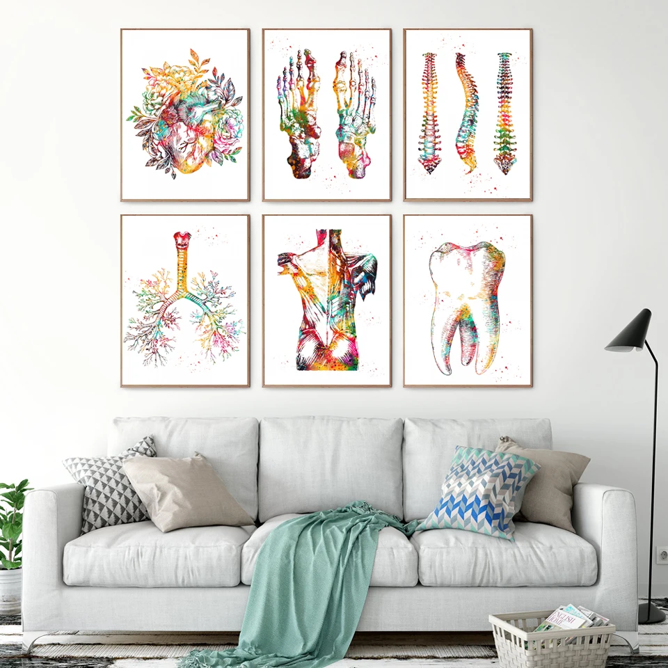 Декоративный плакат на холсте с рисунком стопы|Рисование и каллиграфия| |