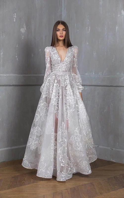 2 предмета, платье с вышивкой, вечернее платье с длинным рукавом, кружевное вечернее платье, vestidos de Fiesta, элегантное платье, RJ-191110