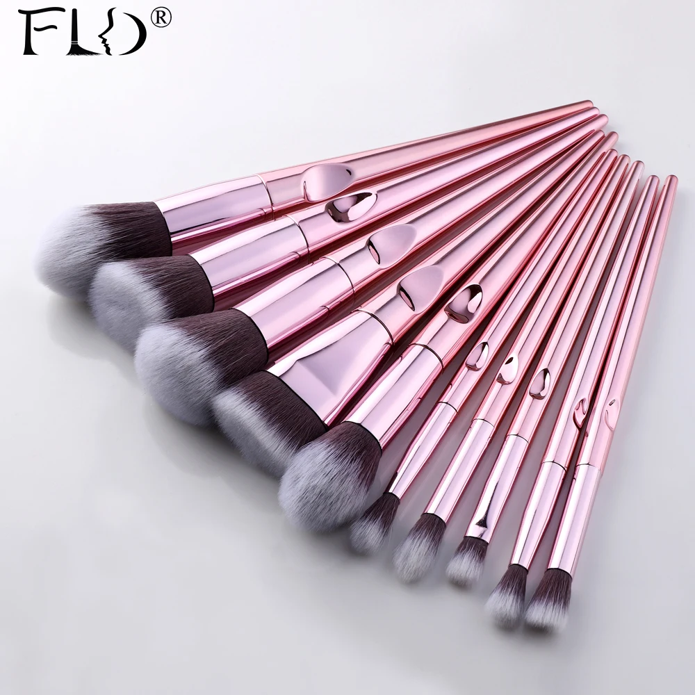 FLD 1pcs Rose gold Makeup Brushes Set For Foundation Powder Blush Eyeshadow Concealer Lip Eye Make Up Brush Cosmetics Beauty Too
