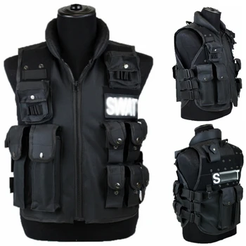 

Men Tactical Vest Hunting Vest CS Waistcoat Swat Protective Modular Security Vest Outdoor Military Training Waterproof Jacket