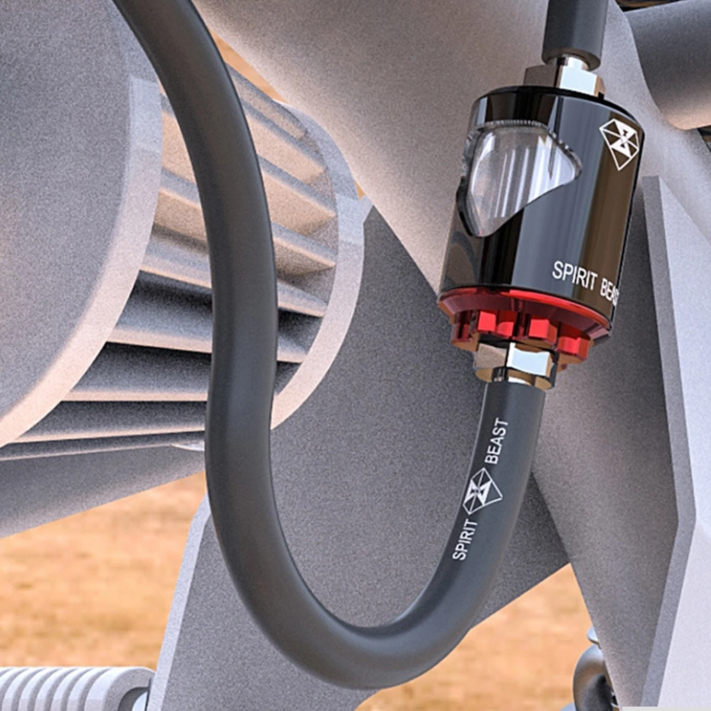 1M Motorcycle Soft Rubber Fuel Hose Petrol Oil Diesel Pipe - ID 5mm OD 9mm