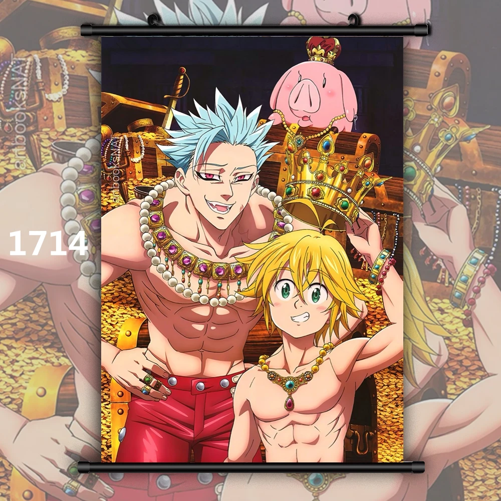 Seven Deadly Sins Nanatsu no Taizai Ban x Elaine Аниме Манга плакат в рулоне